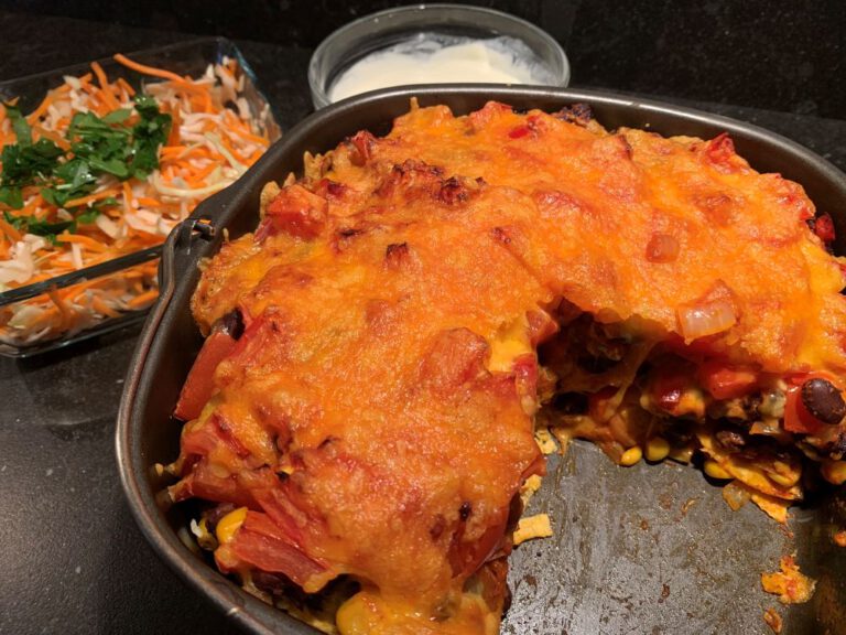 Pittige loaded Vegetarische nacho’s